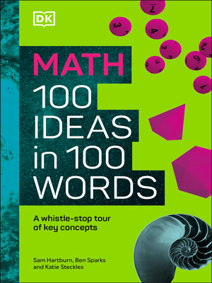 cover image of Math 100 Ideas in 100 Words